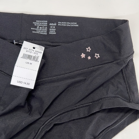 New Aerie Black Boy-brief size Medium - Picture 3 of 3
